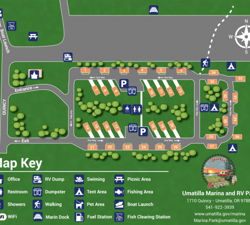 Marina Park and RV Map 2025