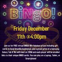 Umatilla FREE Virtual BINGO Friday, December 11th @4pm