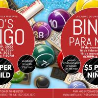 spring schedule kids bingo