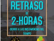 Retraso de 2-horas