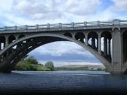 The Historic Umatilla Bridge over the mouth of the Umatilla River
